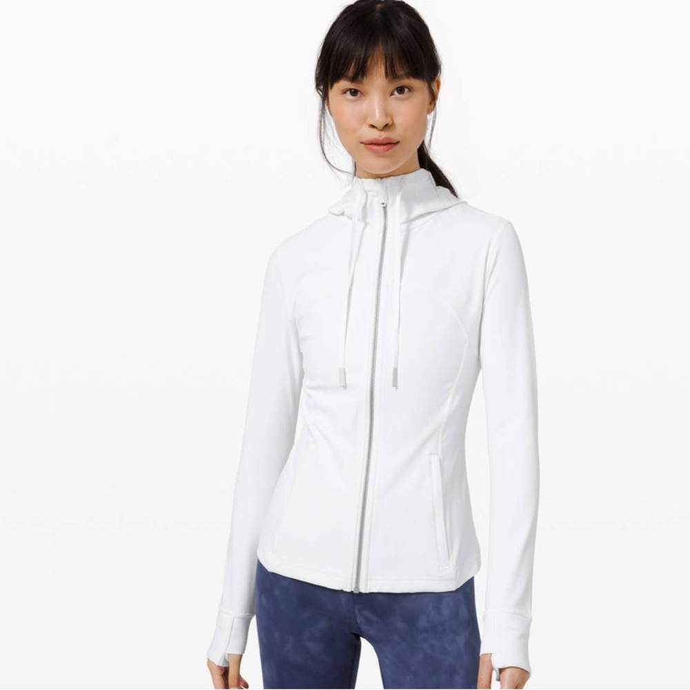 Lululemon Hooded Define Jacket Nulu in White Size 6